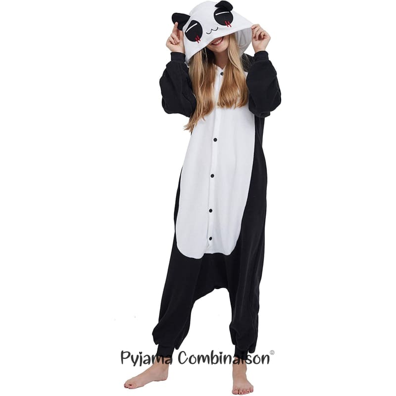 Costume Panda Adulte Unisexe - Pyjama Animal Polaire - Pour Halloween, Cosplay, Maison - Taille M à XL