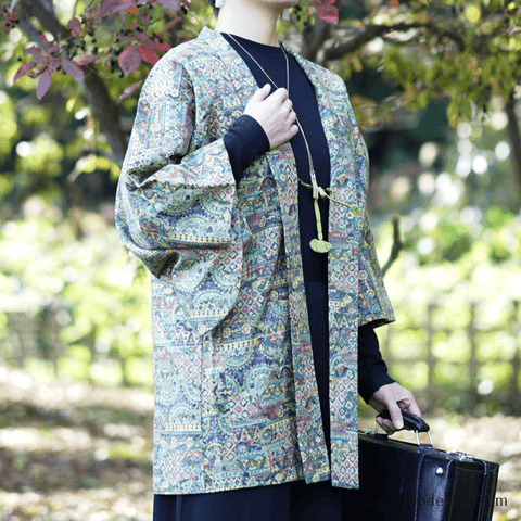 haori japonais homme